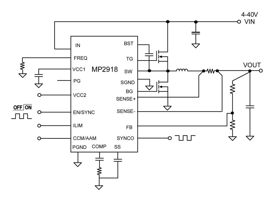 MP2908A | 4V-60V Input, Current Mode, Synchronous Step-Down 