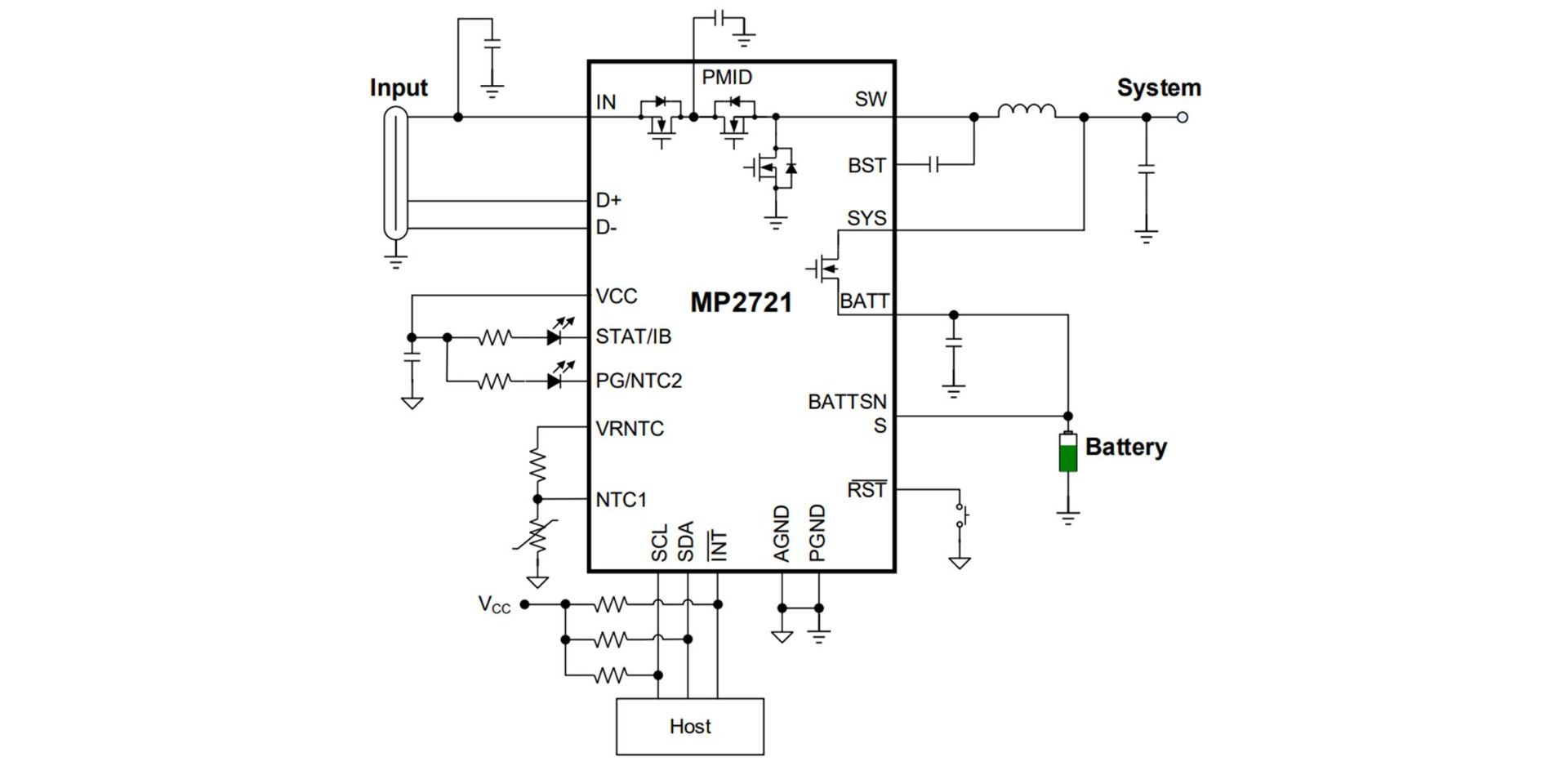 Mp2637a 2 5a Single Cell Switch Mode Battery Charger With Power