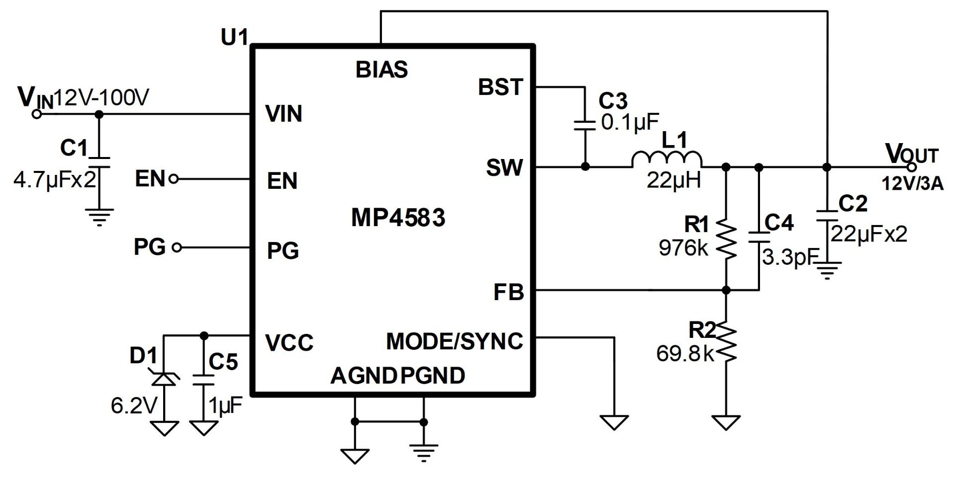 MP4581 | 100V, 0.8A Synchronous Buck Converter | MPS