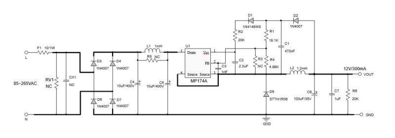 EV174A-J-00A | Universal Input, Non-Isolated Off-Line Regulator With ...