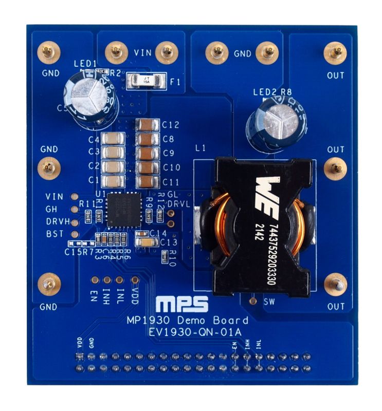 MP1930 | Max 75V, 10A, Integrated Half-Bridge Power Stage in a QFN 