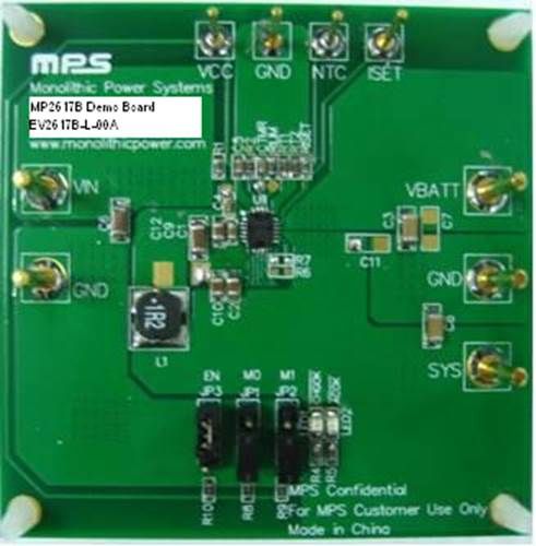 EV2617B-L-00A, 3A, 1 Cell Li-Ion Battery Switching Charger With NVDC Power  Path Management