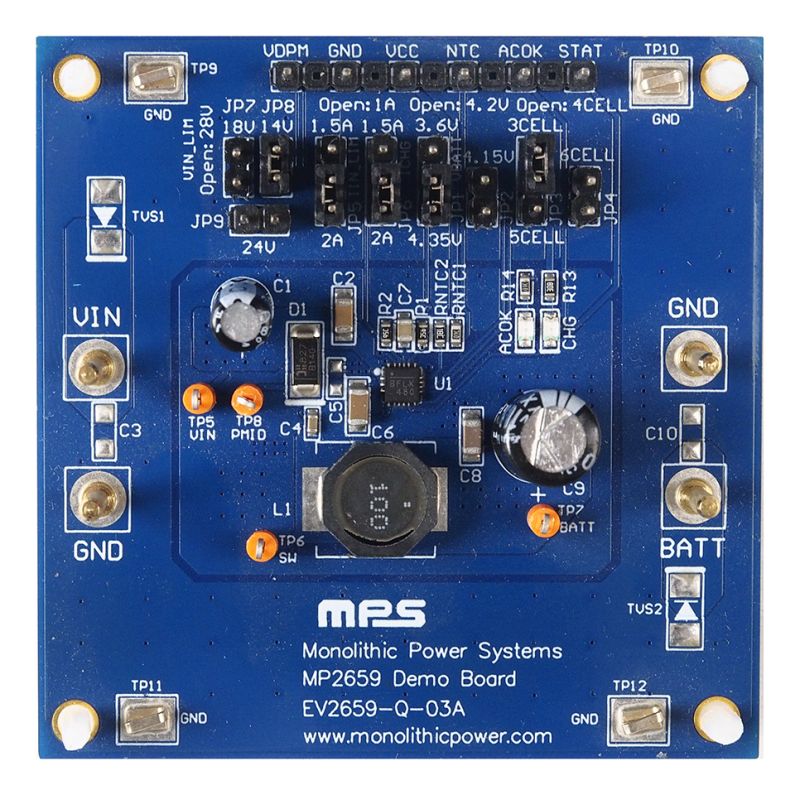 MP2659 | 3セル～6セルの直流バッテリーパック用 MOSFETを統合した36V