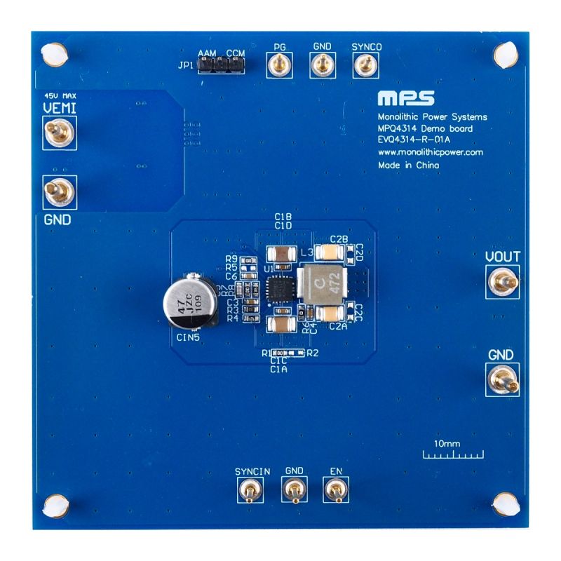 EVQ4314-R-01A | 45V, 4A, Low-IQ, Synchronous Step-Down Converter with ...