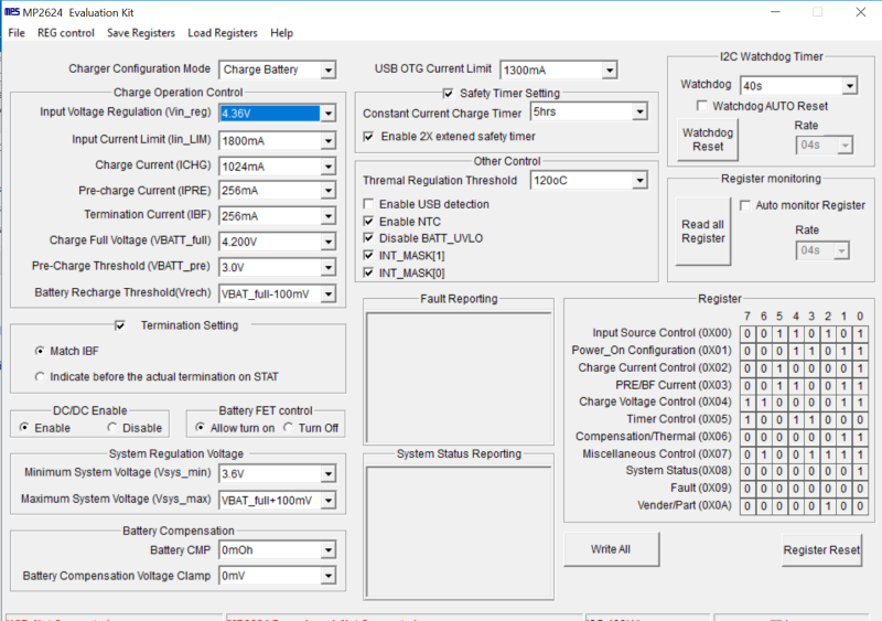 Mp2624 I2c Evaluation Gui