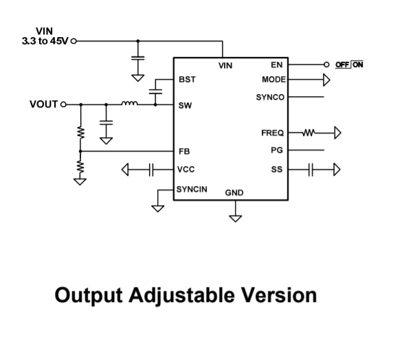 MPQ4436 | 45V、6A、低自己消費電流、同期整流ステップダウンコンバータ | MPS