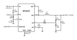 Mp 2823 Example MP28253 | Converters | 21V, 3A, 500kHz Synchronous Step-down Converter ...
