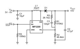 MP3209 | 1.4MHz, 350mA Boost Converter | MPS