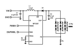 MP3307 | Backlight Drivers (WLED) | 27-5.5Vin, up to 2.2MHz Boost WLED ...