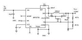 MP8759 | 26V, 8A, Low IQ, High-Current, Synchronous, Step-Down ...