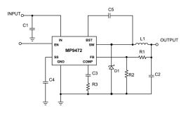 MP9472 | 0.45A, 18V, Non-Synchronous, Rectified, Step-Down Converter | MPS