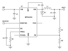 MPQ2454 | Industrial Grade, 36V, 0.6A, Low Iq Step-Down Converter with ...