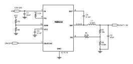 NB634 | High Efficiency 5A, 24V, 500kHz Synchronous Step