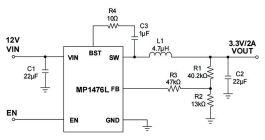 MP1476L | 3.9V-18V, 2A, 800kHz High-Efficiency, Synchronous, Step-Down ...