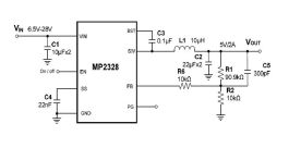 MP2328 | High-Efficiency, 28V, 2A, 450kHz, Synchronous Step-Down