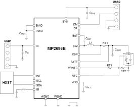 MP2696B | I2C-Controlled, Single-Cell Switching Charger with Power Path ...