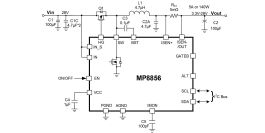 MP8856 | 36V, 140W, Hybrid Buck Converter with Integrated Low-Side 