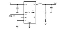 MPQ2179B-AEC1 | 6V, 3A, 710kHz, Synchronous Step-Down