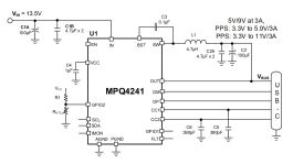 MPQ4241-AEC1 | 65W, Fully Integrated USB PD Solution with MPQ4241-AEC1 | 65W, Fully Integrated USB PD Solution with