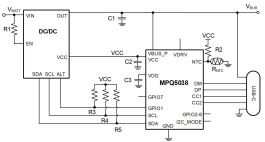 MPQ5038-AEC1 | USB PD Source Controller With 7 Configurable PDOs and ...