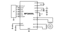 MPQ6600L-AEC1 | 35V, 1.5A Stepper Motor Driver with Internal