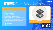 MA700 シリーズ: 低遅延、非接触磁気角度センサ